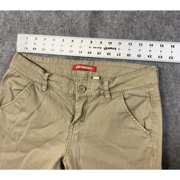 Unionbay Pants Juniors Size 9 Tan Khaki Chino Bootcut - Picture 3 of 15